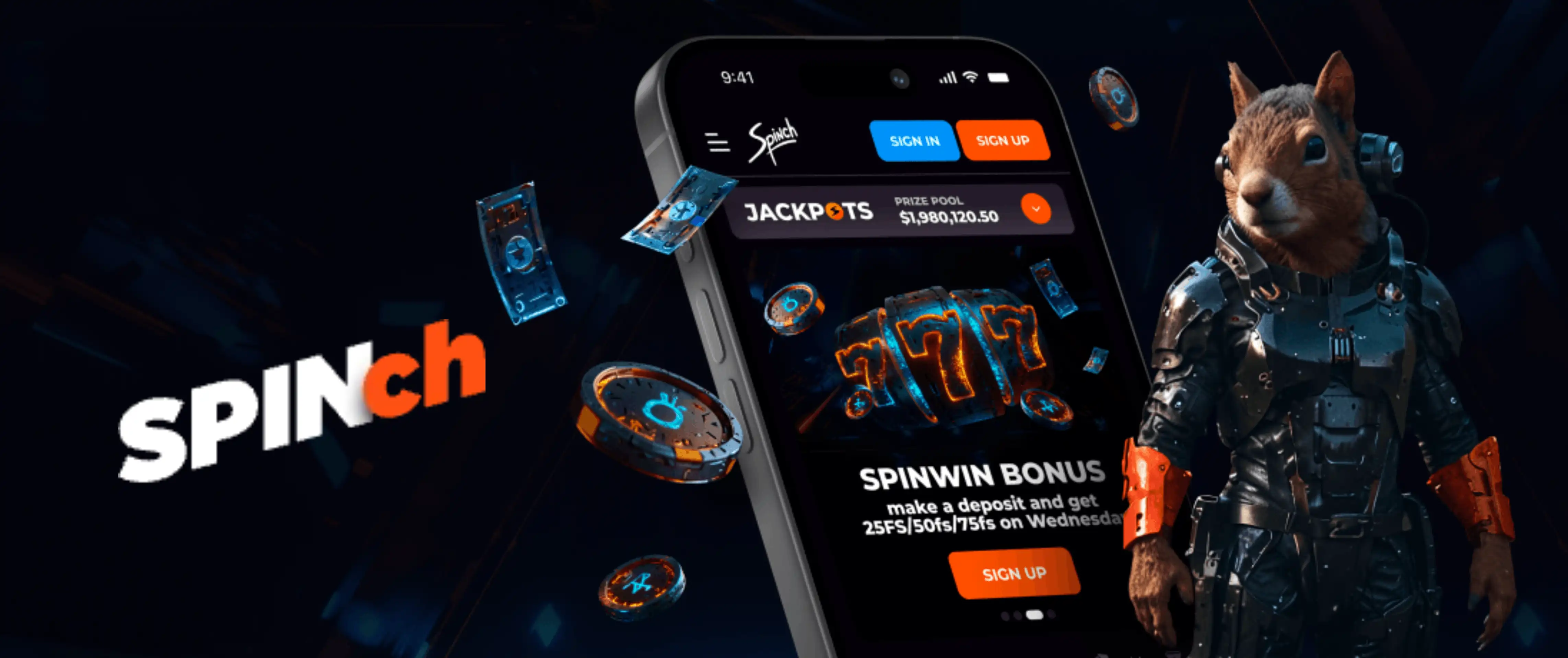 Spinch Casino App Screenshot